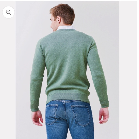 Peter Millar Crown Crafted Men's Deuce Interlock V-Neck Sweater M NWOT - Picture 3 of 3